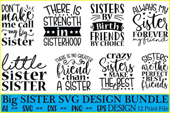 Big Sister SVG Design Bundle: A Designer Review