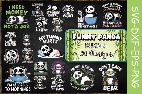 Funny Panda SVG Bundle Review: Cute, Sarcastic, and Ready for Embroidery?