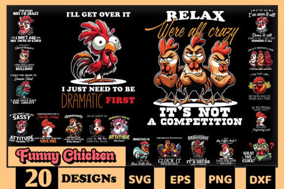 Funny Sarcasm Chicken SVG Bundle Review for Real Embroidery Projects