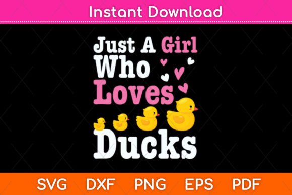 h1Just a Girl Who Loves Ducks Lover Funny SVG Design Review/h1