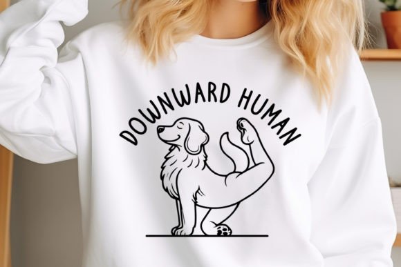 Yoga SVG Design: Downward Human Review